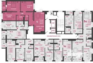 4-к квартира, вторичка, 87м2, 12/17 этаж