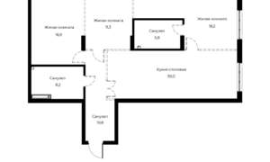 2-к квартира, вторичка, 101м2, 15/23 этаж