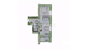 1-к квартира, вторичка, 41м2, 1/18 этаж