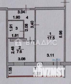 1-к квартира, вторичка, 36м2, 1/5 этаж