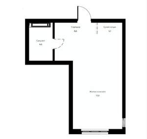 Студия квартира, вторичка, 36м2, 13/23 этаж