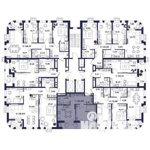 1-к квартира, вторичка, 50м2, 7/18 этаж