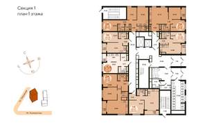 1-к квартира, вторичка, 34м2, 1/18 этаж