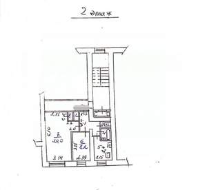 2-к квартира, вторичка, 43м2, 2/9 этаж