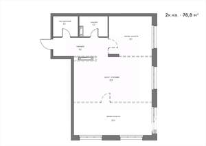 2-к квартира, вторичка, 79м2, 18/21 этаж