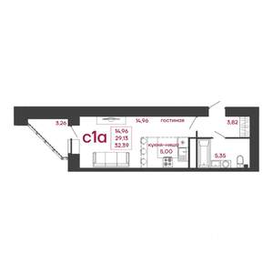 Студия квартира, вторичка, 32м2, 4/17 этаж