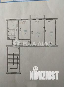 3-к квартира, вторичка, 57м2, 5/5 этаж