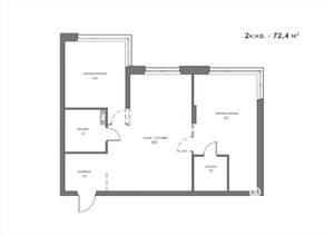2-к квартира, вторичка, 72м2, 13/21 этаж