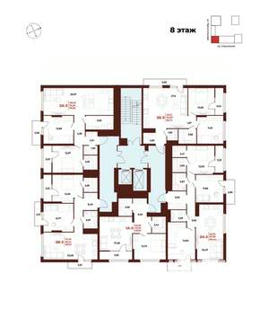 2-к квартира, вторичка, 77м2, 8/18 этаж