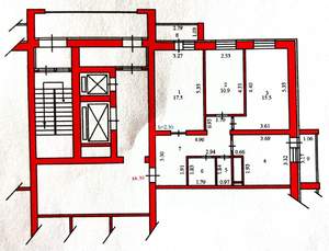 3-к квартира, вторичка, 73м2, 8/16 этаж