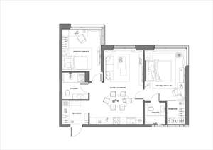 2-к квартира, вторичка, 73м2, 2/21 этаж