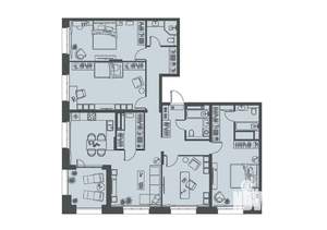 4-к квартира, вторичка, 148м2, 23/23 этаж