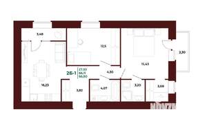 2-к квартира, вторичка, 67м2, 12/17 этаж
