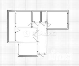 3-к квартира, вторичка, 58м2, 9/9 этаж
