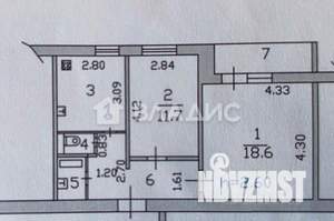 2-к квартира, вторичка, 51м2, 4/10 этаж