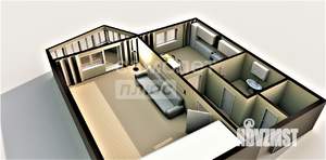1-к квартира, вторичка, 40м2, 7/9 этаж