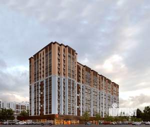 1-к квартира, строящийся дом, 33м2, 2/16 этаж