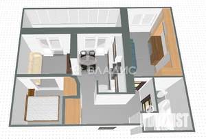 2-к квартира, вторичка, 57м2, 10/10 этаж