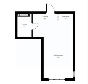 Студия квартира, вторичка, 36м2, 17/23 этаж