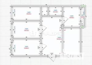 3-к квартира, вторичка, 63м2, 8/9 этаж