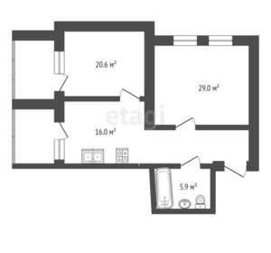 3-к квартира, вторичка, 91м2, 6/9 этаж