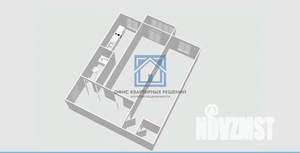 2-к квартира, вторичка, 44м2, 1/5 этаж