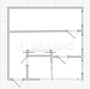 2-к квартира, вторичка, 45м2, 1/5 этаж