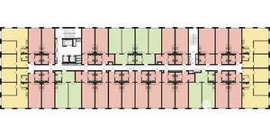 2-к квартира, строящийся дом, 65м2, 7/17 этаж