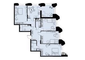 4-к квартира, вторичка, 119м2, 10/23 этаж