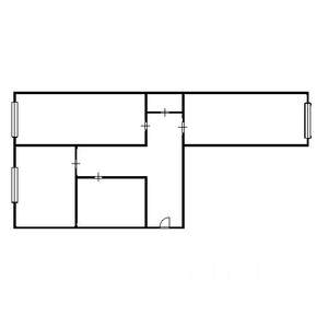 2-к квартира, вторичка, 50м2, 2/2 этаж