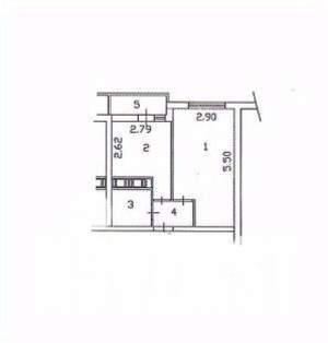 1-к квартира, вторичка, 28м2, 2/8 этаж