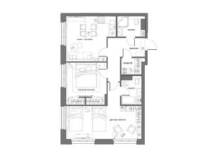 2-к квартира, вторичка, 68м2, 18/21 этаж