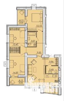 4-к квартира, вторичка, 99м2, 16/18 этаж