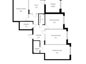 4-к квартира, вторичка, 118м2, 4/23 этаж