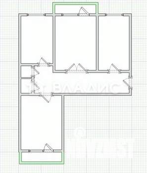 3-к квартира, вторичка, 82м2, 10/10 этаж