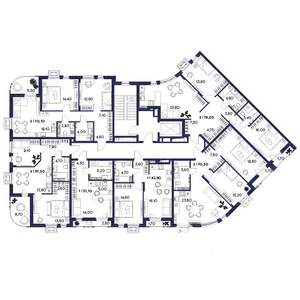 2-к квартира, вторичка, 70м2, 5/16 этаж