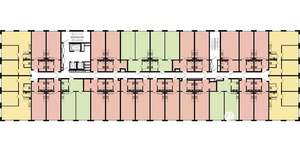 2-к квартира, строящийся дом, 65м2, 9/17 этаж