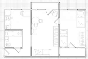 2-к квартира, вторичка, 44м2, 2/5 этаж