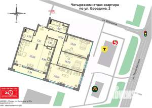 3-к квартира, вторичка, 116м2, 17/18 этаж