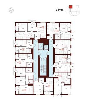 1-к квартира, вторичка, 32м2, 8/18 этаж
