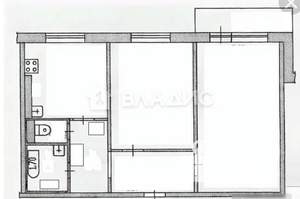 2-к квартира, вторичка, 53м2, 4/9 этаж