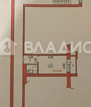 1-к квартира, вторичка, 18м2, 5/7 этаж