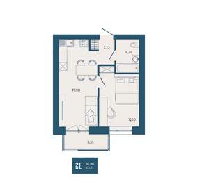 2-к квартира, вторичка, 40м2, 4/17 этаж