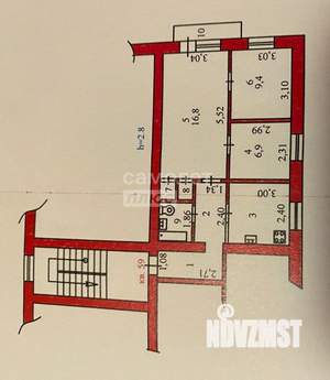 3-к квартира, вторичка, 50м2, 5/5 этаж