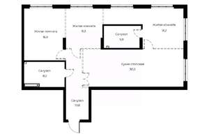 2-к квартира, вторичка, 101м2, 21/23 этаж