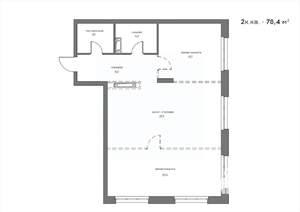 2-к квартира, вторичка, 78м2, 3/21 этаж