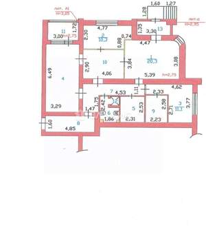 3-к квартира, вторичка, 117м2, 1/8 этаж