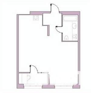1-к квартира, вторичка, 49м2, 4/16 этаж