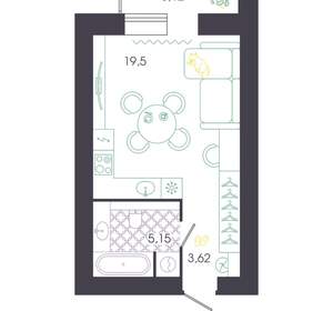 Студия квартира, вторичка, 30м2, 7/16 этаж