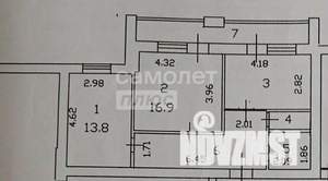 2-к квартира, вторичка, 63м2, 5/9 этаж